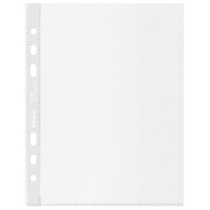 Buste a perforazione universale Esselte Office - A5 100% riciclate Trasparenti (conf.100)