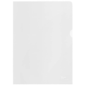 Buste a L - Esselte De Luxe - 22x30 cm 100% riciclate antiriflesso Trasparenti - 627499 (conf.100)