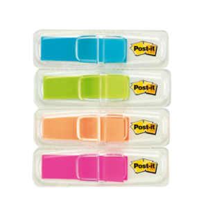 Segnapagina Post-it® Index Mini 683 - Blu, Giallo, Rosso, Verde - 683-4 (conf.4 da 35 fogli)
