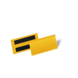 Tasche per identificazione a fissaggio magnetico DURABLE 11,3x5,3 cm Giallo - 1741-04 (conf.50)