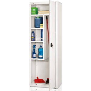 Armadio portascope in metallo Bianco - BA-60-TRA Tecnical 2 - 4 ripiani - 60x41x181,5 cm