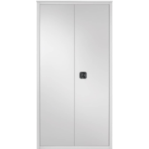 Armadio metallo Grigio multiuso - BA-90-PIANI Tecnical 2 - 4 ripiani - 90x41x181,5 cm