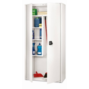 Armadio portascope in metallo Bianco - BA-90-TRA Tecnical 2 - 4 ripiani - 90x41x181,5 cm