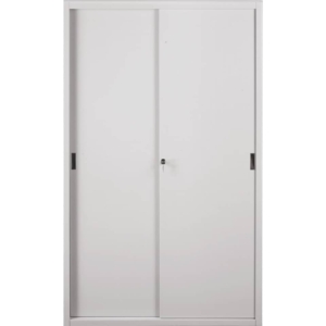 Armadio archivio in metallo Grigio a porte scorrevoli - 612 Tecnical 2 - 4 ripiani - 120x45x200 cm