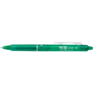 Penna a sfera cancellabile a scatto Frixion Clicker Pilot - Verde - 0,7 mm