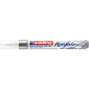 Pennarello acrilico Edding 5100 - punta tonda 2-3 mm Tratto medio - Argento - 4-5100923