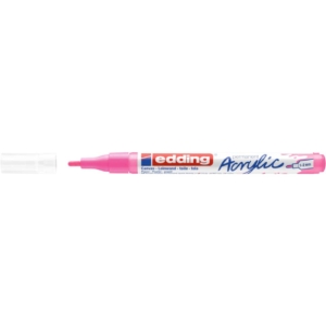 Pennarello acrilico Edding 5300 - punta tonda 1-2 mm Tratto fine - Rosa fluo - 4-5300069