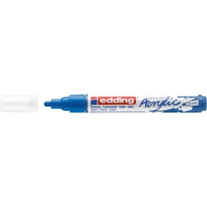 Pennarello acrilico Edding 5100 - punta tonda 2-3 mm Tratto medio - Blu genziana - 4-5100903