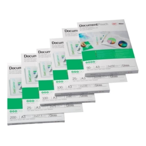 Pouches A2 per plastificatrici GBC - 2x125µm - finitura lucida (conf.50)