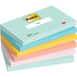 Foglietti riposizionabili Post-it® Beachside - blocchetti da 100 fogli cad. - 76x127 mm (conf.6)