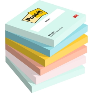 Foglietti riposizionabili Post-it® Beachside - blocchetti da 100 fogli cad. - 76x76 mm (conf.6)