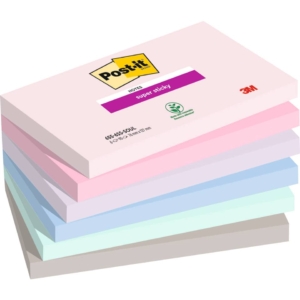 Foglietti Post-it® Super Sticky Soulful - 76x127 mm - 90 foglietti cad. (conf.6 blocchetti)