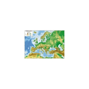 Carta geografica plastificata - 100x140 cm CWR europa 06991