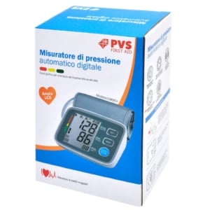 Sfigmomanometro digitale da braccio PVS U80EH - Bianco/Azzurro SFI230