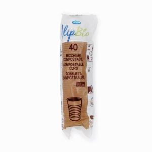 Bicchieri Bianchi da caffè Ilip Bio in Mater-Bi 80 cc - h.5,4 cm - Ø5,7 cm (conf.40)