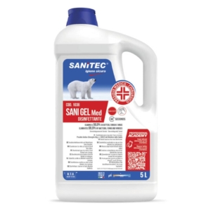 Disinfettante mani a base alcol senza risciacquo Sanitec Sani Gel Med PMC 5 lt