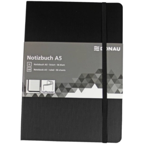 Taccuino A5 Donau righe Nero 1345101-01