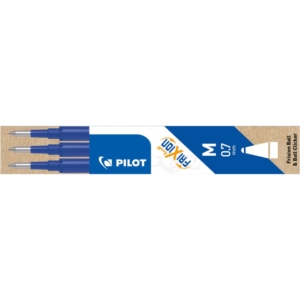 Refill per Penna a sfera cancellabile Frixion Ball Pilot - Blu - 0,7 mm (M) - 006657 (conf.3)