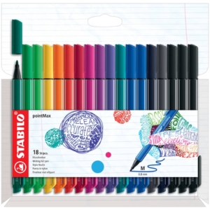 Fineliner Stabilo Point Max - Colori Assortiti 488/18-01 (conf.18)
