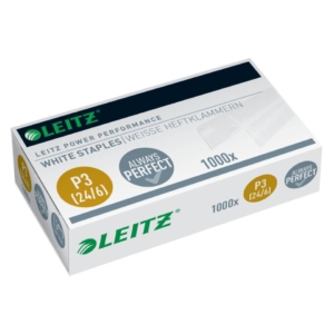 Punti universali Leitz - Punti metallici Bianchi 24/6 - 55540000 (conf. da 1000 punti)