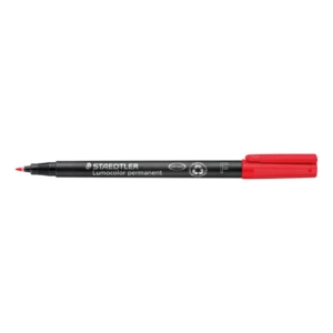 Pennarello indelebile Staedtler Lumocolor® permanent Rosso - F - 0,6 mm - punta sintetica - pen 317