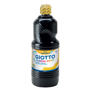 Tempera pronta GIOTTO School Paint in flacone 1 litro Nero - F535524