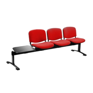Panca 3 posti - Agata DADO UNISIT con tavolo - ignifugo - Rosso - L200xP58xH82 cm