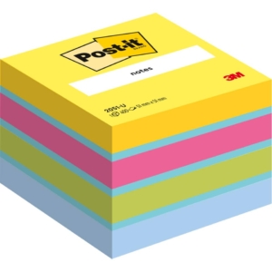 Foglietti riposizionabili colorati Post-it® Notes Minicubo Ultra Assortito - 51x51 mm (conf.400 foglietti)