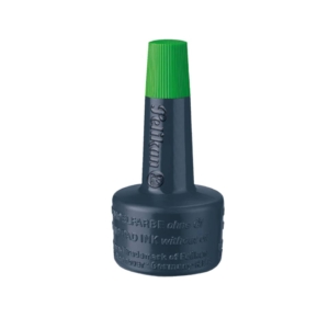 Inchiostro per timbri senza olio Pelikan flacone 28 ml Verde 351239