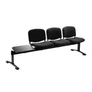 Panca 3 posti - Agata DADO UNISIT con tavolo - polipropilene - Nero - L200xP58xH82 cm