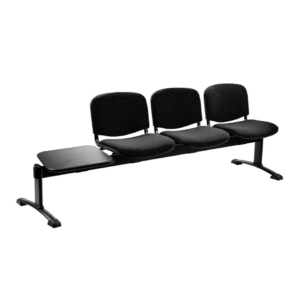 Panca 3 posti - Agata DADO UNISIT con tavolo - ignifugo - Antracite - L200xP58xH82 cm