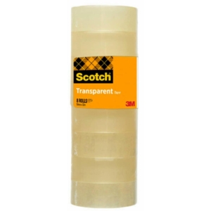 Nastri adesivi Scotch® 508 - 19 mm x 33 m - Trasparente (torre da 8 rotoli)
