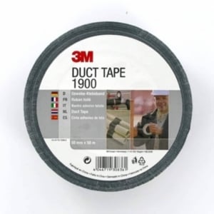 Nastro adesivo telato 3M Value Duct Tape Nero 1900 - 50 mm x 50 m