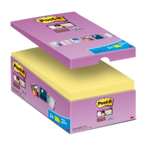 Foglietti Post-It® Super Sticky Value Pack - 76x127 mm - Giallo Canary™ (conf.16 blocchetti)