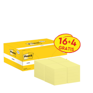 Foglietti Post-It® Notes Giallo Canary™ Value Pack - 38x51 mm - Giallo Canary (conf.20)