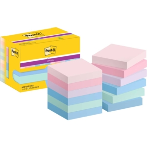 Foglietti Post-it® Super Sticky Soulful - 47,6x47,6 mm - 90 foglietti cad. (conf.12 blocchetti)