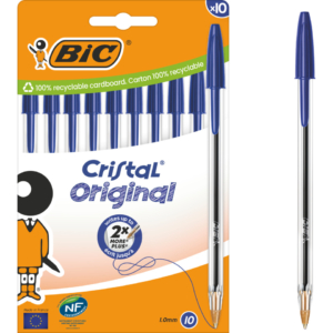 Penna a sfera BIC Cristal Original 1 mm blu - 516352 (conf.10)