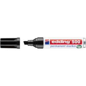 Pennarello indelebile Nero Edding 500 - scalpello - 2-7 mm