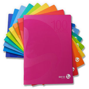 Maxi quaderni Be More Centus A4 100 g/m² rigatura 4F - 18 fogli + risguardo - 9 colori assortiti - 0101037 (conf.12)