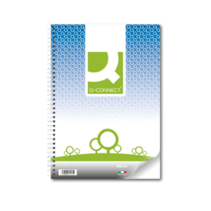 Blocco spiralato A4 Q-Connect 80 fogli 70 g/m² bianco QDRSPBI