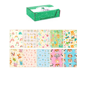 Carta regalo Kartos linea Baby 70x100 cm - fogli in soggetti assortiti - 80 g/m² - 18345 (conf.100)