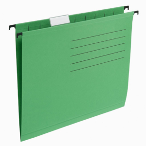 Cartelle sospese per armadio Esselte Visicolor - Interasse 33 cm - Fondo a V - Verdi (conf.25)