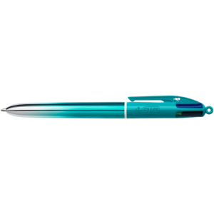 Penne a sfera a scatto BIC 4 Colours 1 mm Smooth Gradient Verde Acqua - 524092 (conf.12)