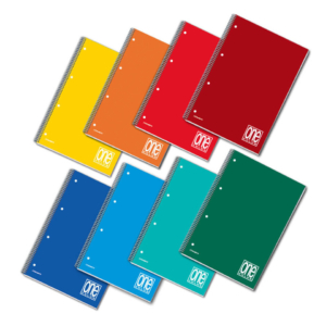 Quadern con spirale A5 ONE COLOR Blasetti - 16,2x21 cm - a righe 1R - 60 fogli - Colore assortito