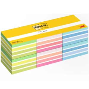 Foglietti riposizionabili Post-it® Cubo 76x76 mm - 450 foglietti - colori assortiti (VALUE PACK da 6 cubi)