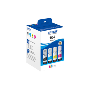 Cartuccia Epson Ecotank 104 multipack nero, ciano, magenta e giallo - C13T00P640
