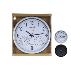 Orologio da parete Emi con temperatura e barometro - Ø30 cm - 8500470