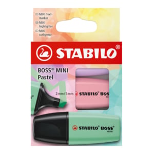 Evidenziatori Stabilo Boss® Mini Pastel - colori assortiti 07/3-2-03 (conf.3)