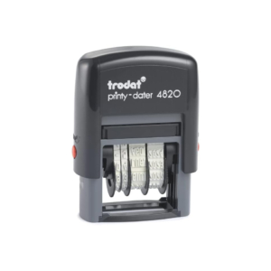 Datario autoinchiostrante TRODAT PRINTY 4820 in plastica Nero 74008