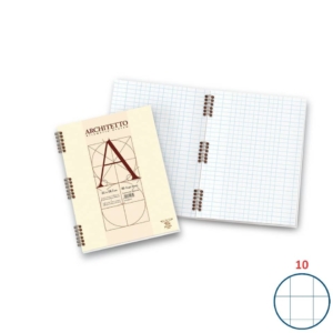 Quaderno con spirale ARCHITETTO Pigna - A4 - 40 fogli Bianchi
